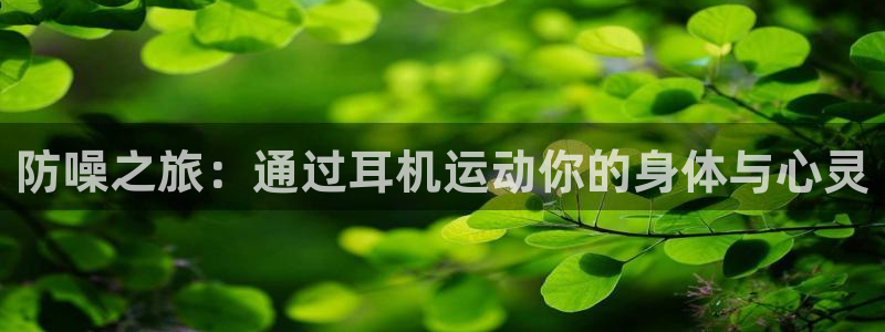 防噪之旅：通过耳机运动你的身体与心灵
